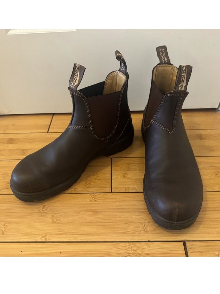 Blundstone Mens Classic 550 Walnut Brown Boots 9.5 Us 8.5 Au Leather Wtr-Resist